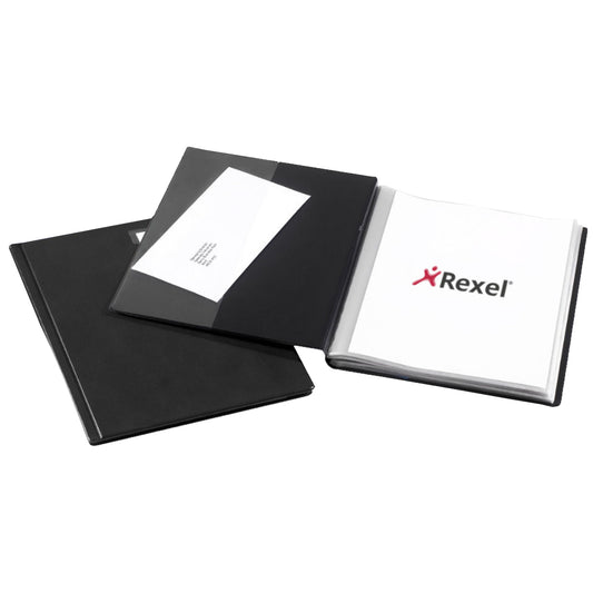 Rexel Slimview Dsp Bk A4 24pkt Blk 10015 - Rexel Crystalfile