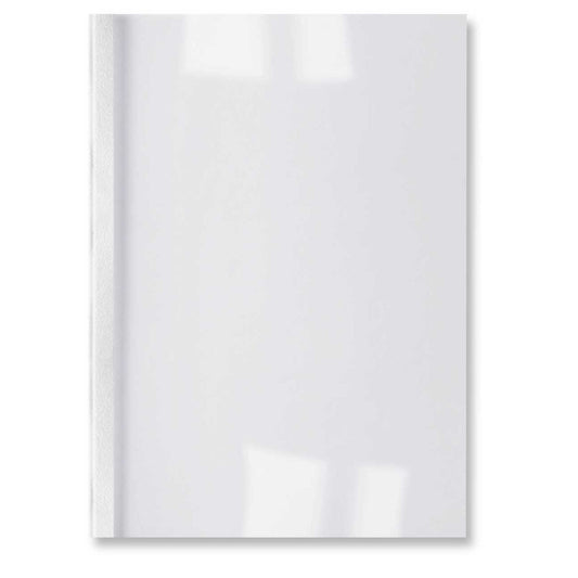 GBC Thermal Cover Leathergrain 3mm White (100) - GBC