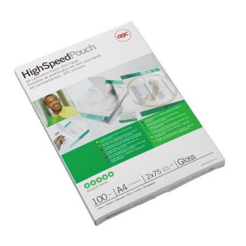 Gbc Pouch 75mic High Speed A4 Pk100 - GBC