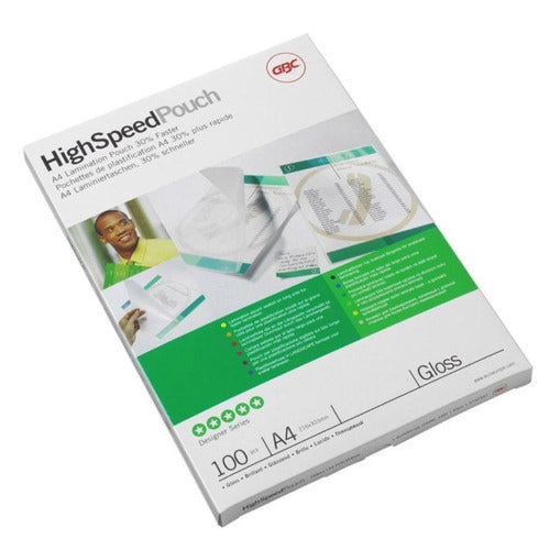 GBC Hi-Speed Laminating Pouch A4 250mic (100) - GBC