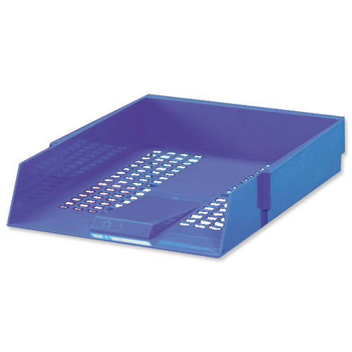 Q Connect Lettertray Blue - Vow