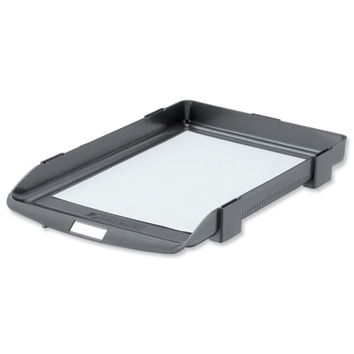 Rexel Agenda 35mm Letter Tray Charcoal 25200