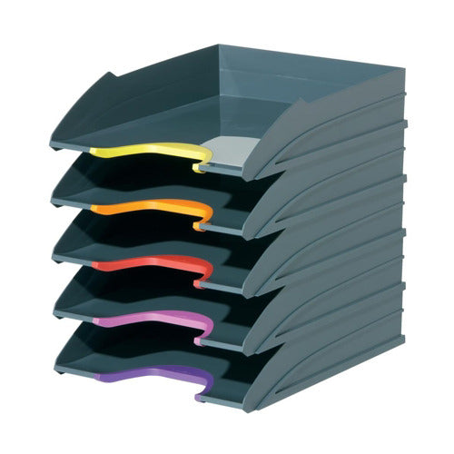 Durable Varicolor 5 Letter Tray Set 770557 - Durable