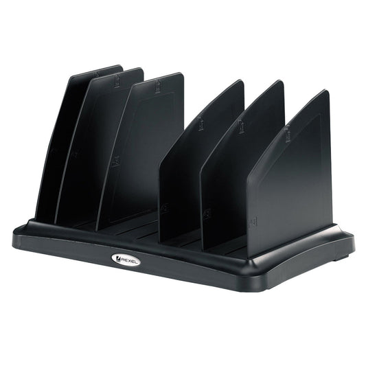 Rexel Agenda2 V/Sorter Charcoal 2101031 - Rexel Crystalfile