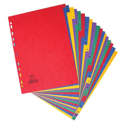 Elba Board Divider A4 A-Z Assorted 400007514 - Elba