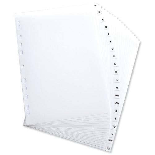 Elba Mylar Index A-Z A4 White 100204596 - Elba