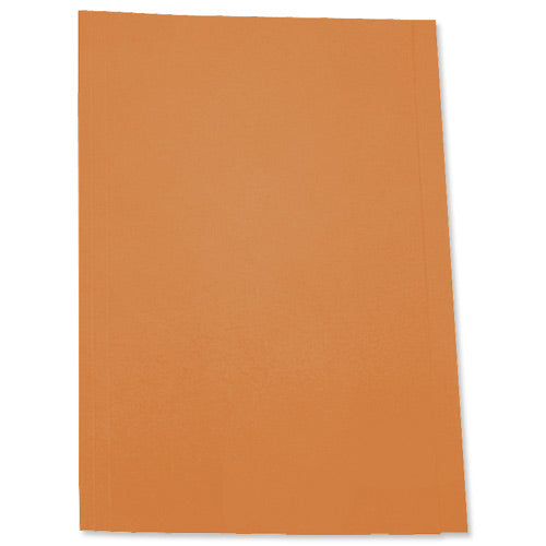 Select Square Cut Folder Foolscap Orange 180g pack of 100