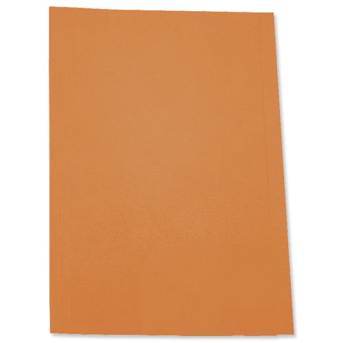 Select Square Cut Folder Foolscap Orange 180g pack of 100 - Selected