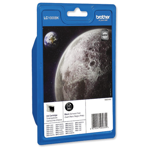 Brother Lc1000bk Inkjet Cart Black - Brother