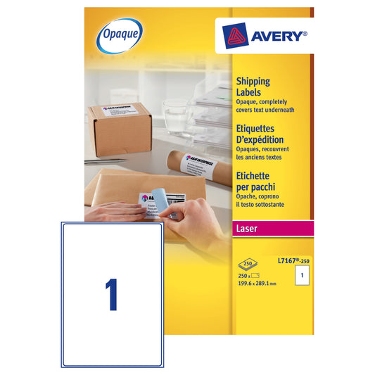 Avery Lsr Lbl Pk250 L7167-250 - Avery
