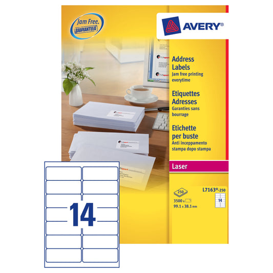 Avery Add Lbl Wht L7163-250 - Avery