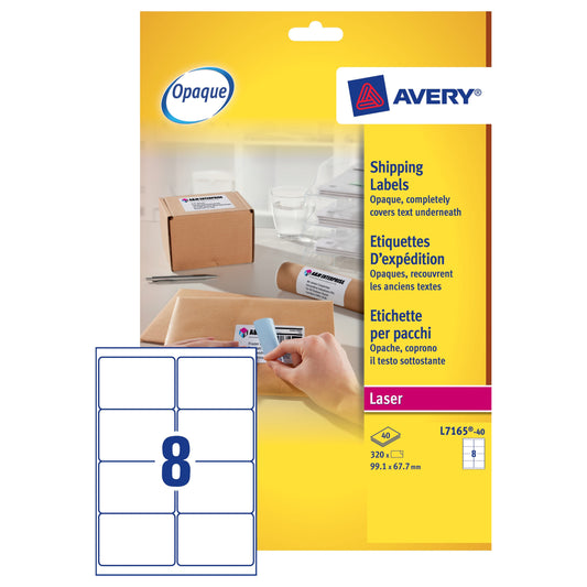 Avery Lsr Lbl Wht P40 L7165-40 - Avery