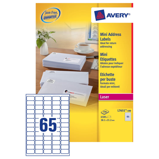 Avery Lsr Lbl Pk100 L7651-100 - Avery