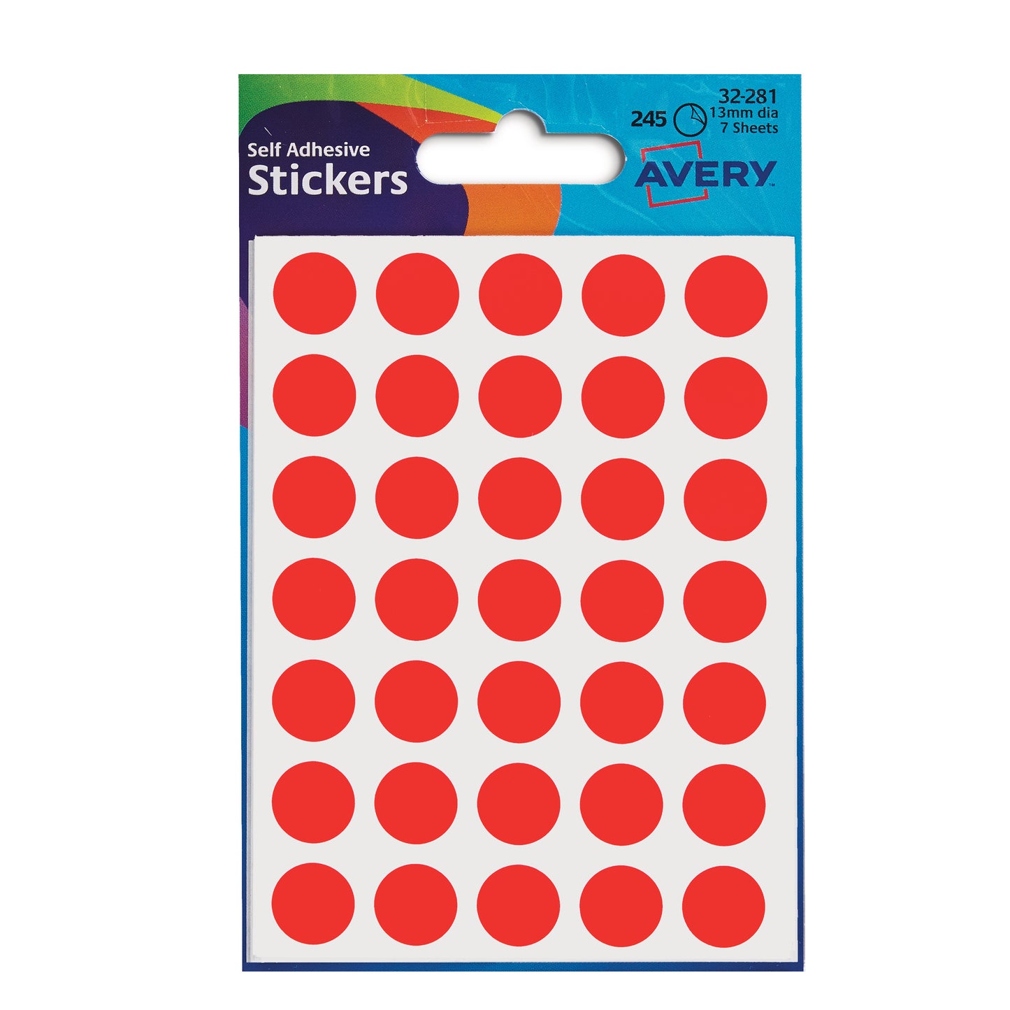 Blick Label Fluo Bag 13mm Red 140 004554 - Pack Of 20