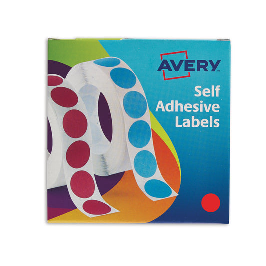 Blick Disp S/A Label 19mm Red Pk1280 - Vow