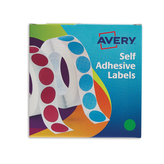 Blick Disp S/A Label 19mm Grn Pk1280 - Vow