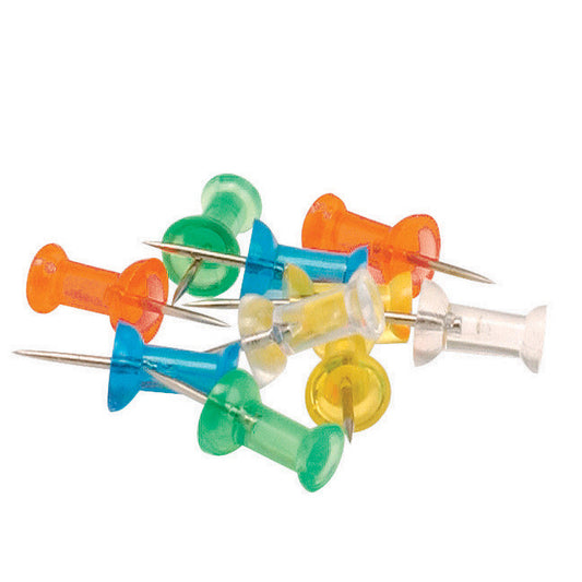 Select Push Pins Translucent Assorted (100) - Selected
