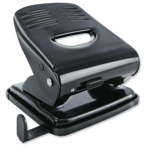 Q Connect Hole Punch Std Duty Black - Qconnect