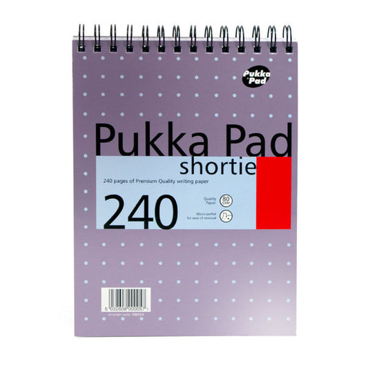Pukka Shortie Metallic Pad A5 SM024 pack of 3 - Pukka Pads