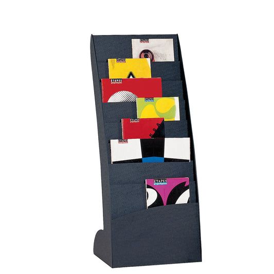 Fastpaper Literature Disp Stand Curve 8Cmpn Black - Fast Paper