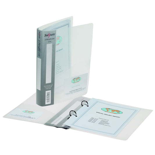 Snopake Ringbinder A5 15mm Clear 10108 Pack of 10 - Snopake