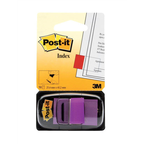 3m Postit Index Tape Flag Purple 25mm Pack Of 12
