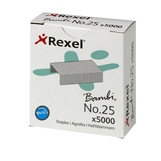 Rexel Staples 25/4 Bambi (5000) 05025 - Rexel Crystalfile