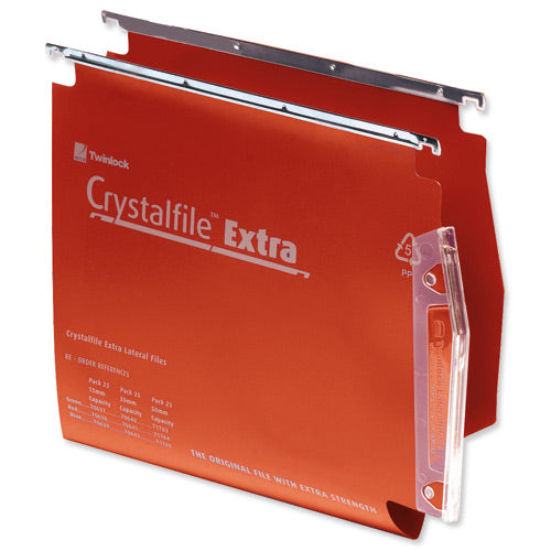 Crystalfile Extra Lateral File Red (25) 70638