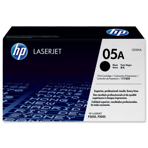 HP No.05A Toner Cart Black CE505A - Remanufactured - Hewlett Packard