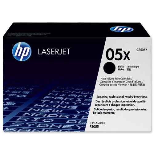 HP No.05X Toner Cart High Capacity Black CE505X - Remanufactured - Hewlett Packard