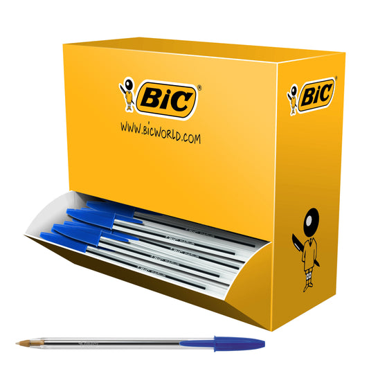 BIC Cristal Ball Pen Medium Blue 896039 pack of 100 - Bic