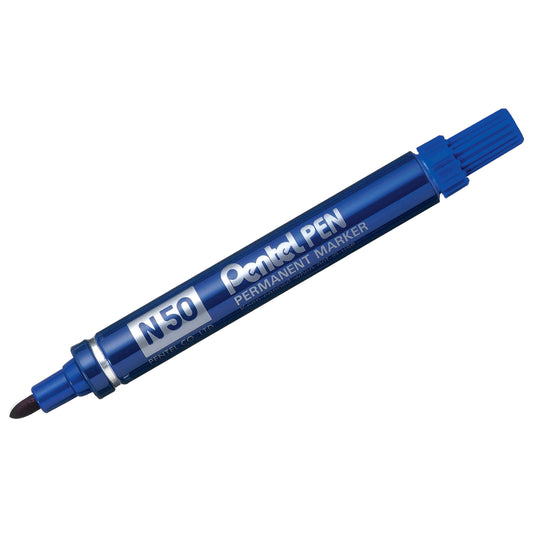 Pentel Permanent Marker Bullet Tip Blue N50-C pack of 12 - Pentel