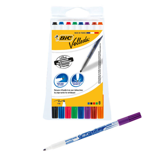 Bic Velleda Marker 1721 Assorted Pk8 - Bic