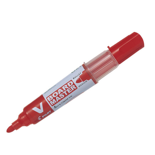 Pilot V Board Master Whiteboard Marker Red Pack of 10 - Pilot