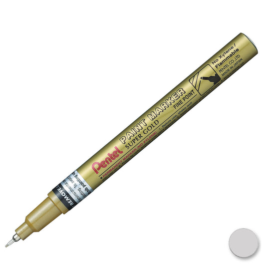 Pentel Metallic Paint Marker Fine Silver pack of 12 - Pentel