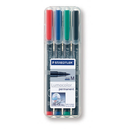 STAEDTLER Lumocolor Permanent Medium (4) 317WP4 - Staedtler