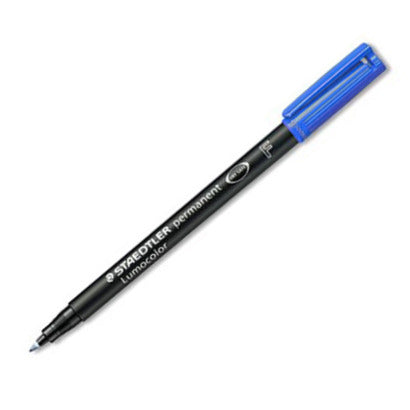 Staedtler Lumocolor F Perm Blue 318-3 Pack Of 10 - Staedtler