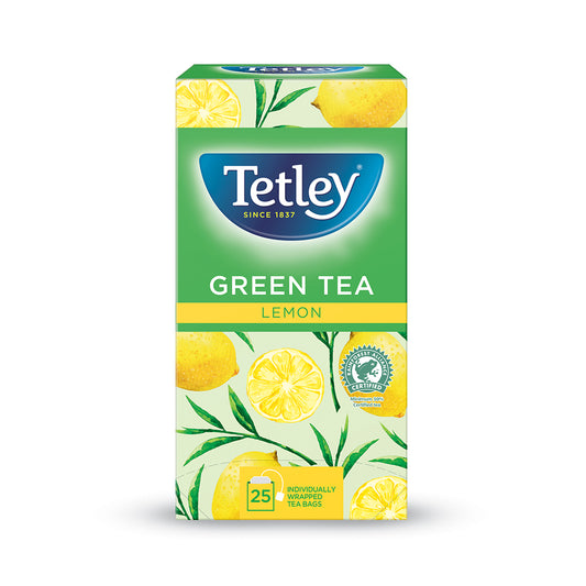 Tetley Green Tea & Lemon - Pack of 25 - Tetley