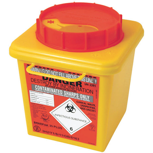 Sharpak 3.5L Orange lid - Sharpaks