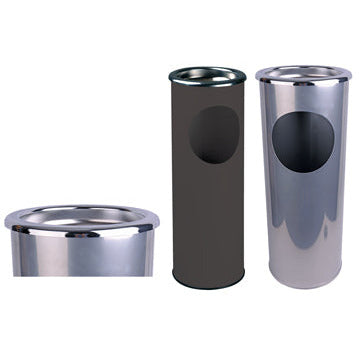 Ash Stand and Litter Bin - Silver - Robert Scott