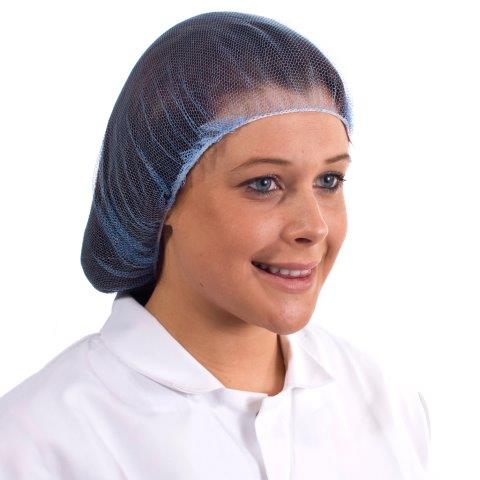 Mesh Hairnet Blue x 144 - Bunzl Catering Supplies