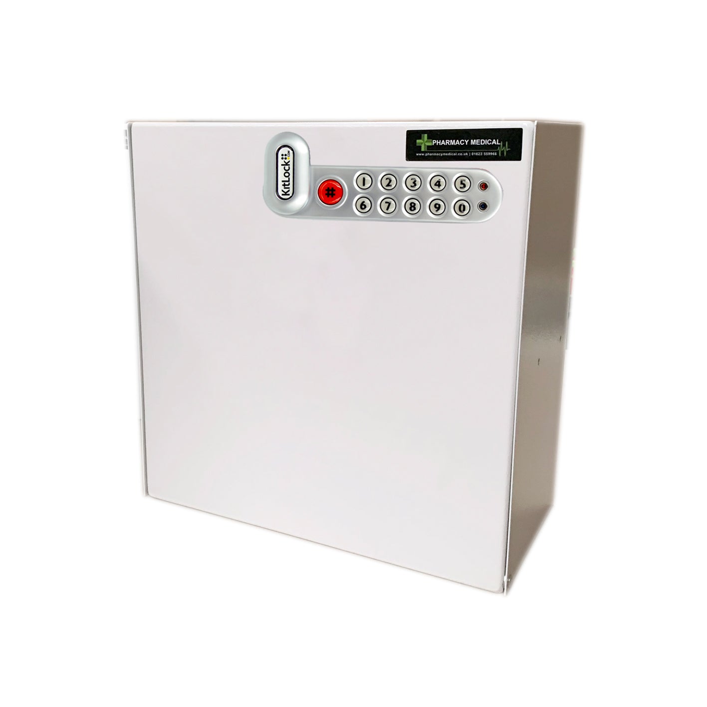 Pod Locker, 320mm X 320mm X 160mm | Bottom Hinge, No Shelf| Push Button Key Code - HEC Cabinets