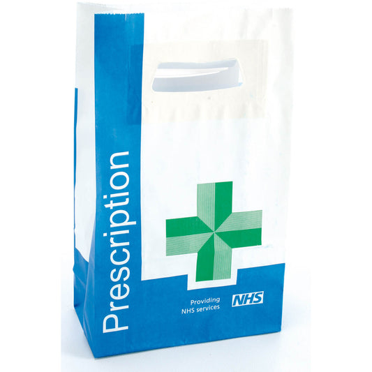 ProPac® Paper Prescription Carrier - 300 x 180 x 80mm - Case Of 500 - Valley Northern