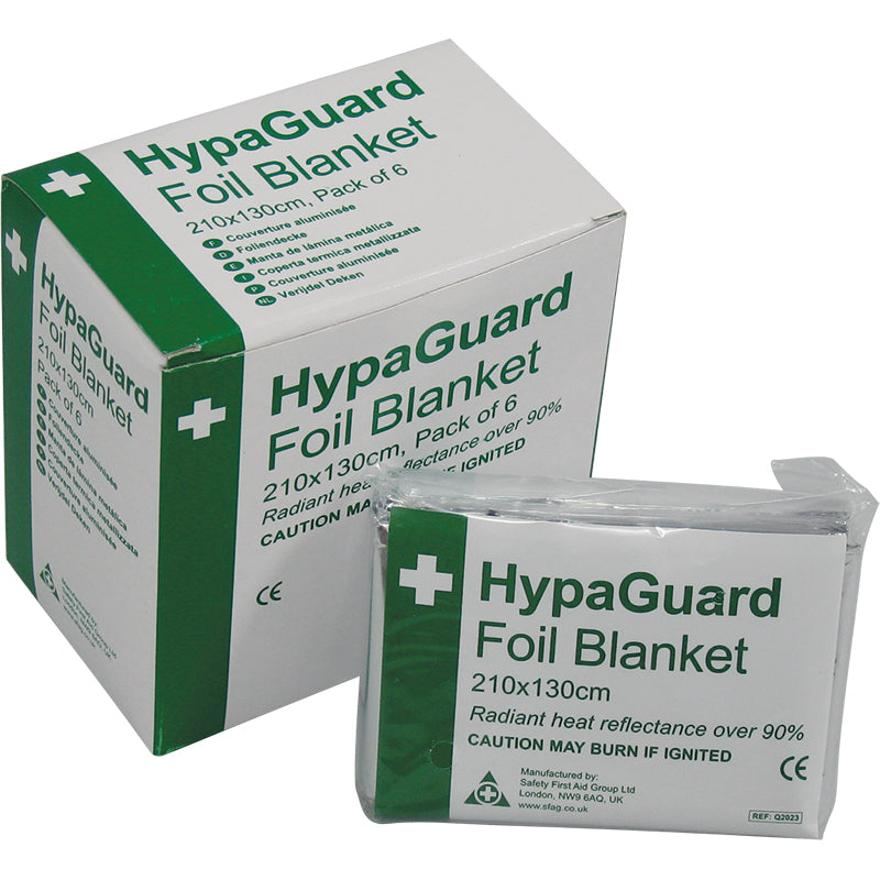 HypaGuard Foil Blanket Box of 6 - Safety First Aid