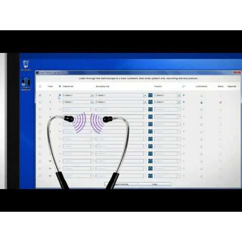 Littmann 3200 Electronic 12 Track Stethoscope: Navy Blue 3200NB12 - 