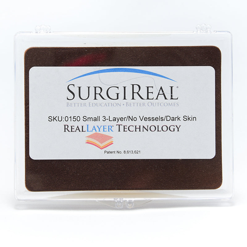 3 Layer Real Layer Suture Pad W/O Vessels Dark Skin - Erler Zimmer