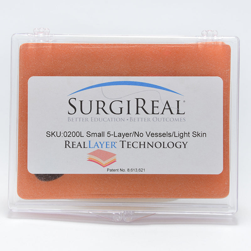Tissue Pad 5-Layer Reallayer Simulated Tissue Pad W/O Vessels Light Skin With Mol ...