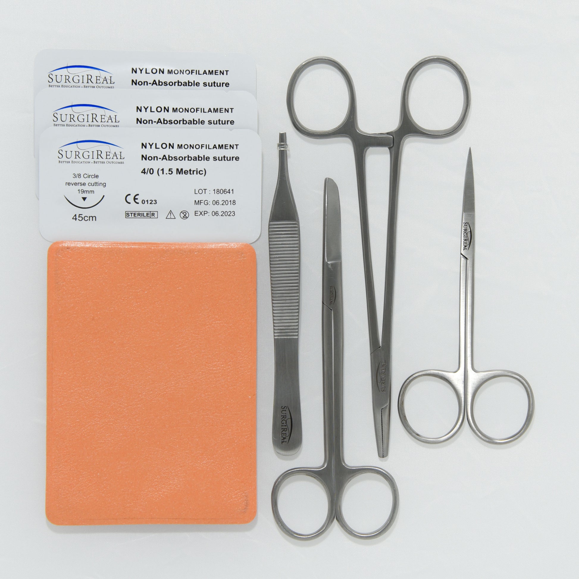 Suture Training Kit With Simulated Rat/Mouse Tissue - Erler Zimmer