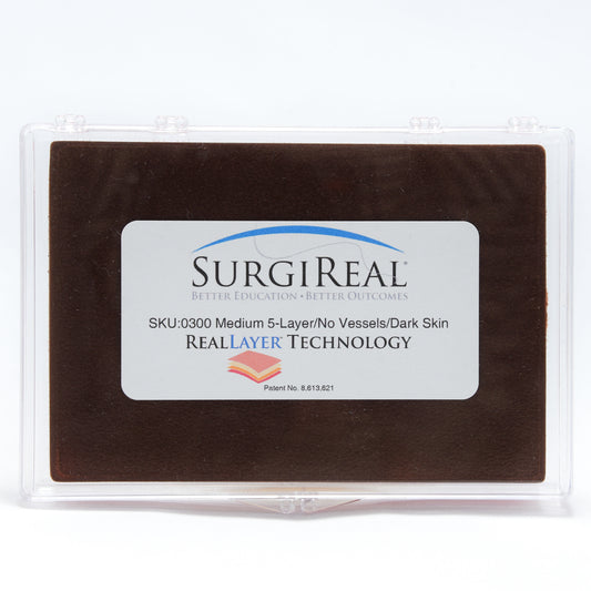 Medium 5layer Realsuture Suture Pad No Vessels Dark Skin - Erler Zimmer