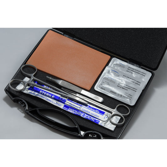 Suture Training Kit With Medium 5-Layer Realsuture Suture Pad No Vessels Light Skin - Erler Zimmer